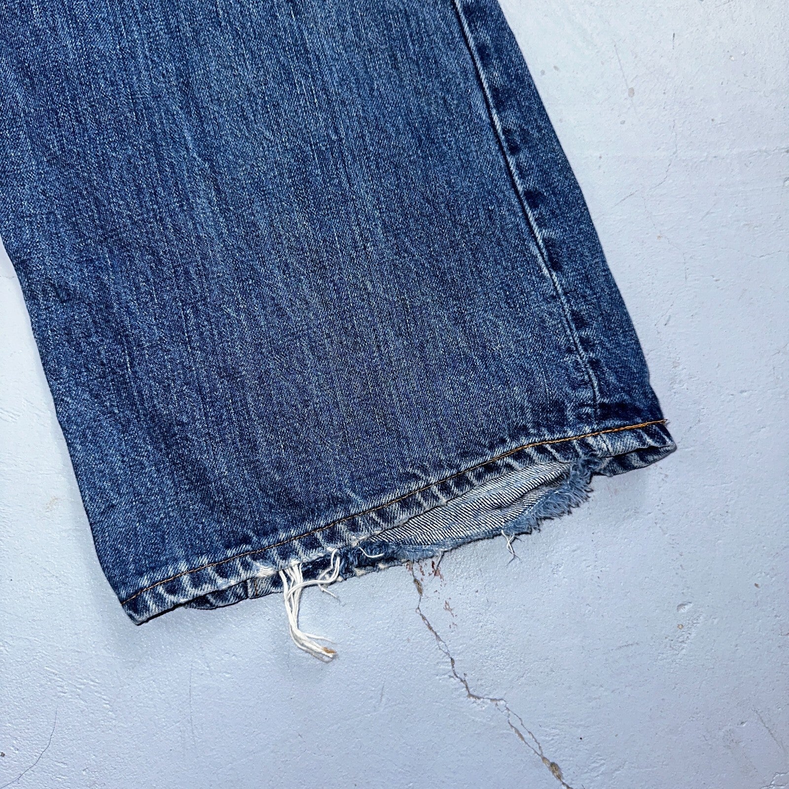 Levis VTG 517 0217 Jeans Mens 40x32 Blue Talon 70s USA Denim Single Stitch 38x31