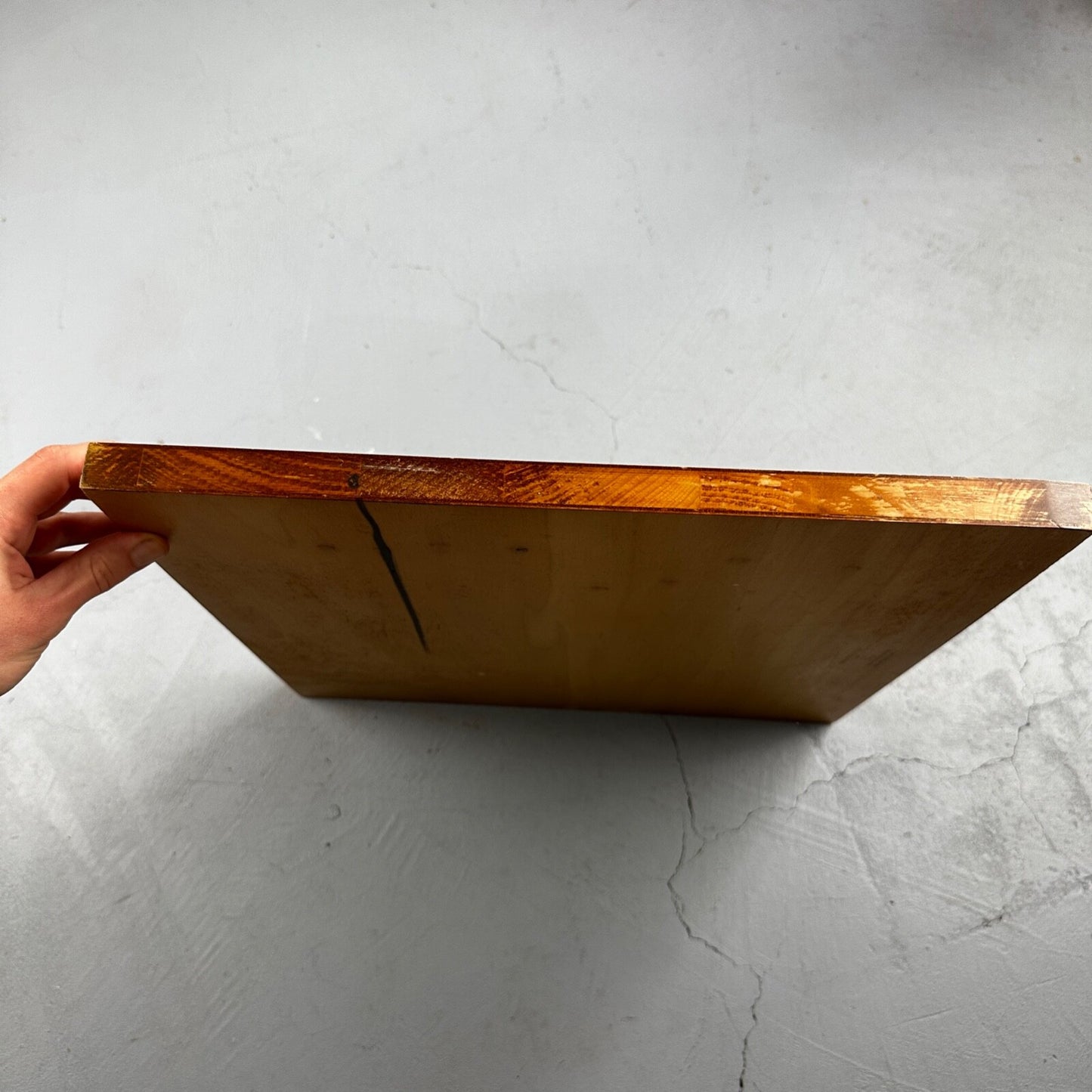 Vintage Drueke Solid Wood Large Chess Board 1960s MCM Grand Rapids 172 16"