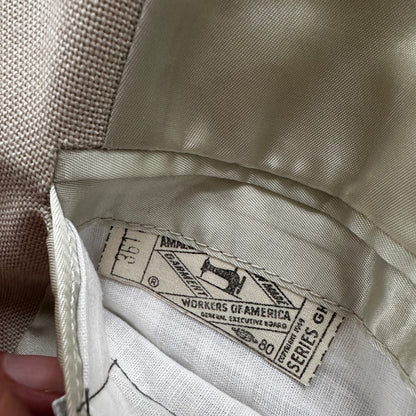 VTG Union Sport Coat Mens 42 Johnson Blazer Button Cricketer 70s 1970s Tan