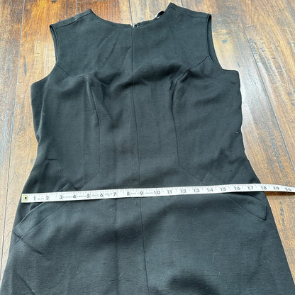 Vintage USA Rockabilly Womens Dress Skirt 60s 70s Top Black Wool Stained