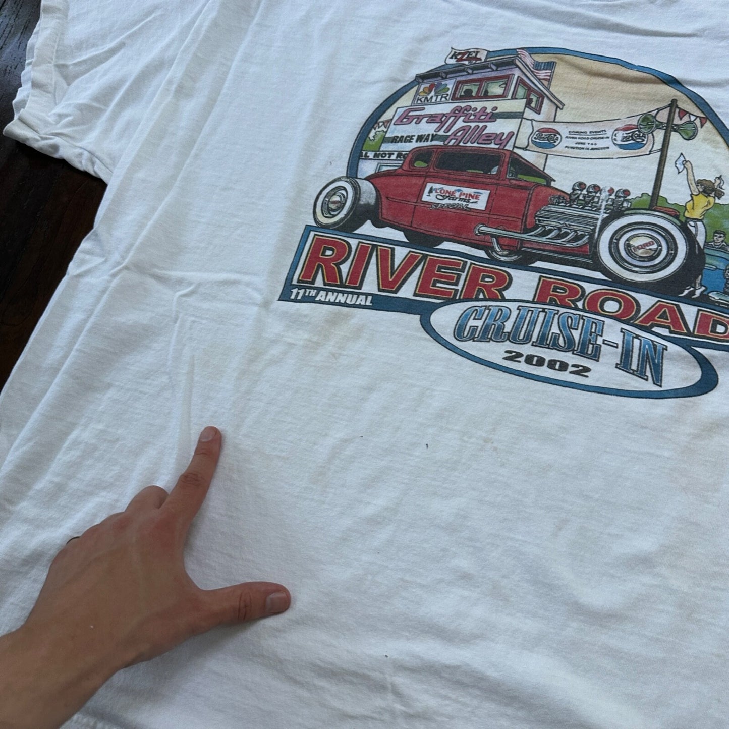 Cruise 2002 VTG T Shirt Classic Antique Sports Cars America USA Nascar Driving