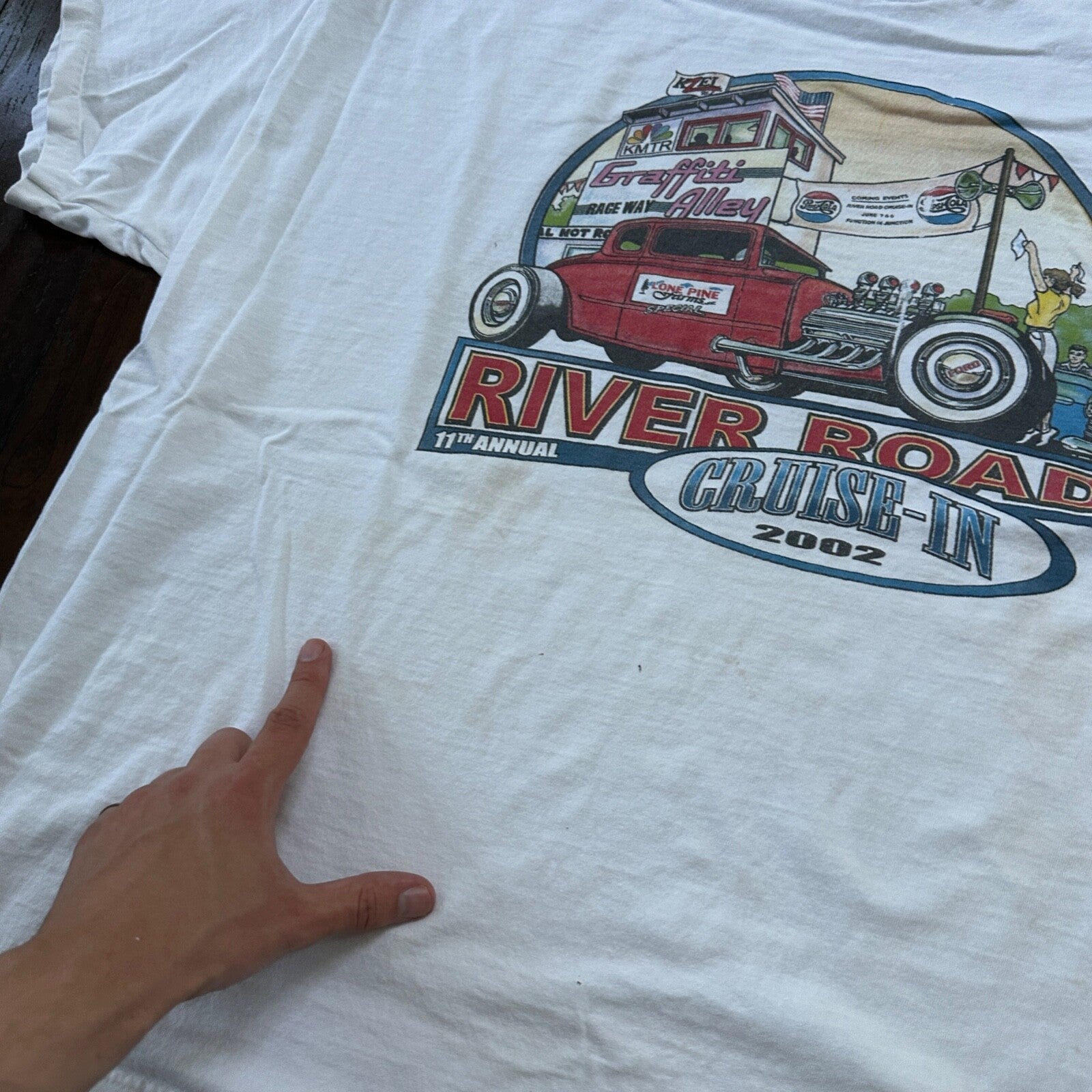 Cruise 2002 VTG T Shirt Classic Antique Sports Cars America USA Nascar Driving