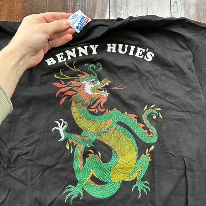 Chinese Art Dragon Sheridan Oregon Vintage T Shirt PDX Portland Food Asian 90s