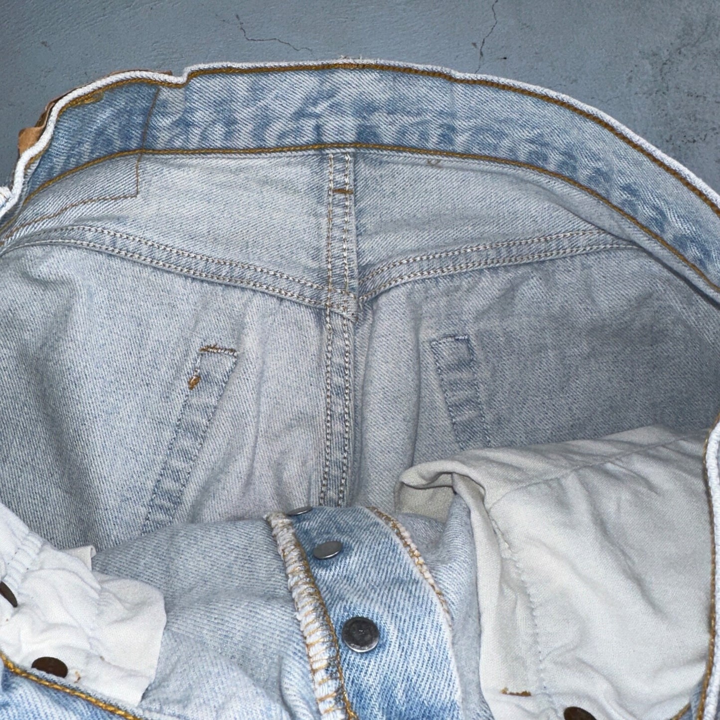 Levis 501 Vintage 90s USA XX Straight Leg Jeans Blue Light Wash 34x38 Act 30x33