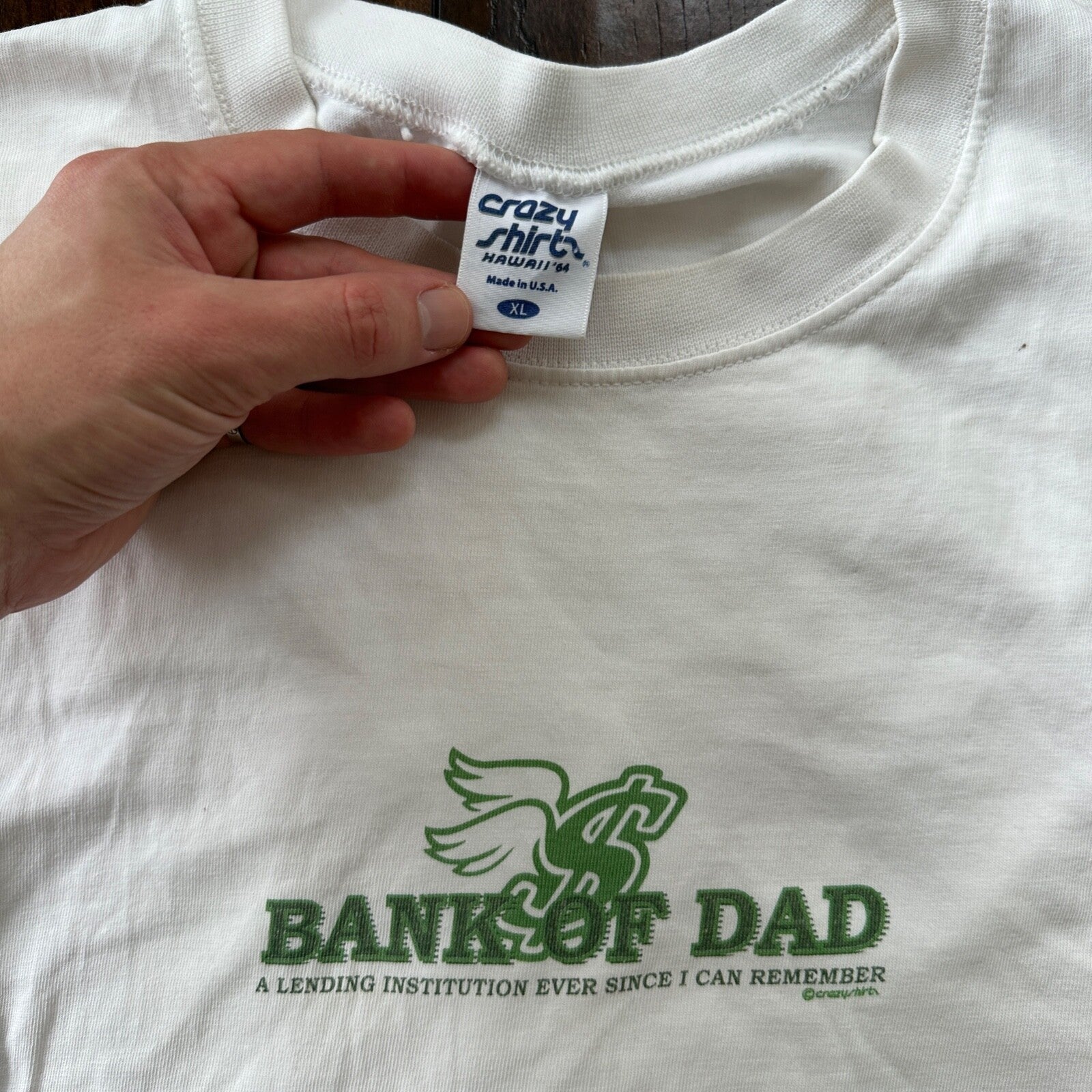 Bank of Dad Funny Crazy Hawaii Money Sugar Daddy Music Humor Rap Vintage T Shirt