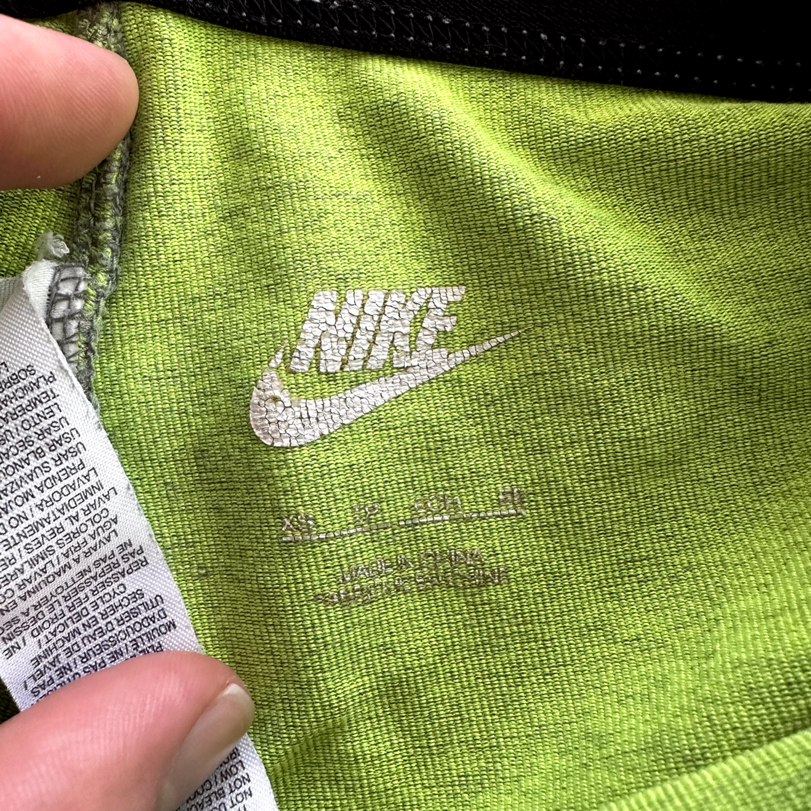 Nike Leggings Womens XS Green Dri-Fit Compression Breathable Running Ladies