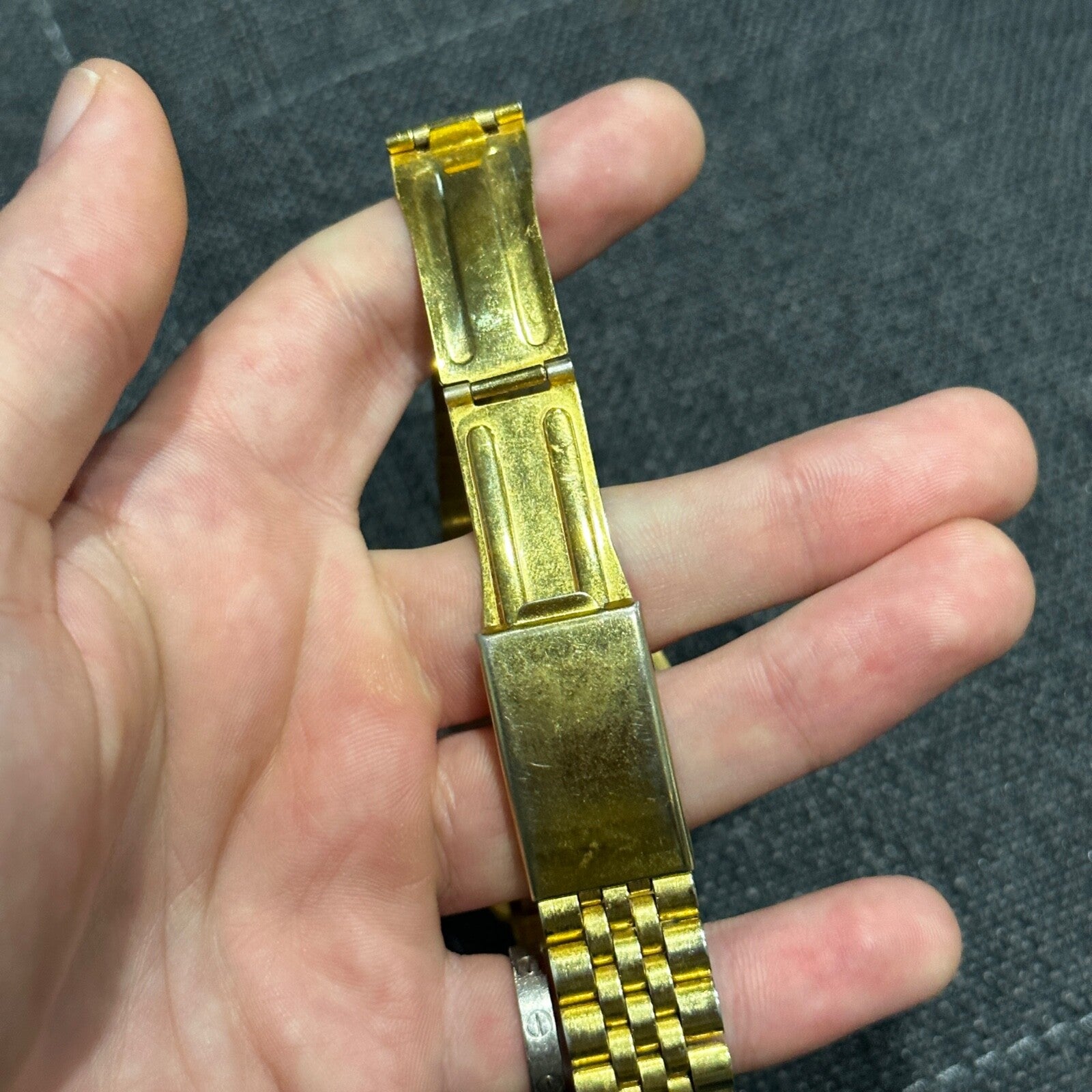 Vintage Netec Womens Gold Tone Watch Needs Battery Japan Movement Quartz