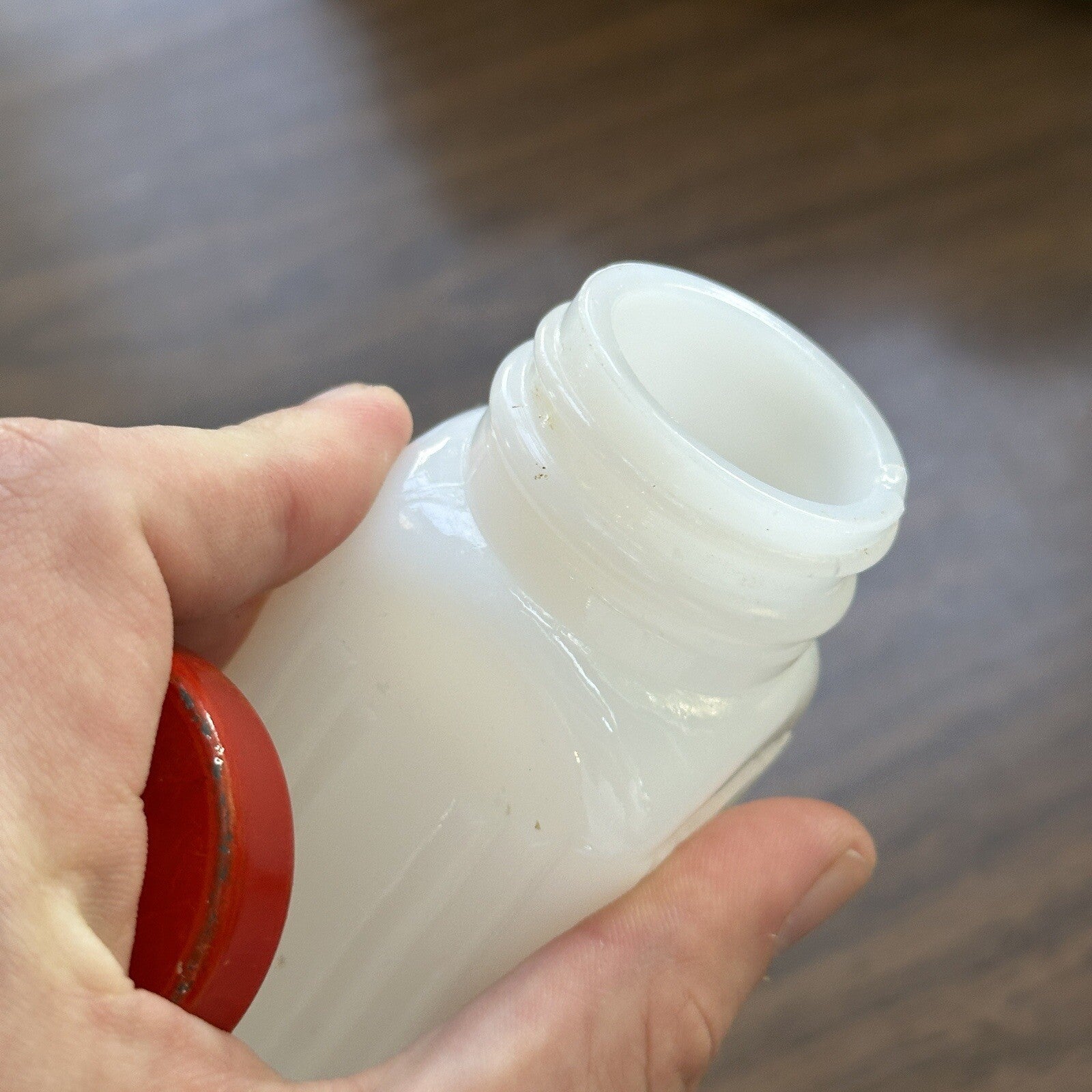 Griffith Milk Glass Spice Jar Set with Wooden Rack USA 1930s Art Deco 12 Pc
