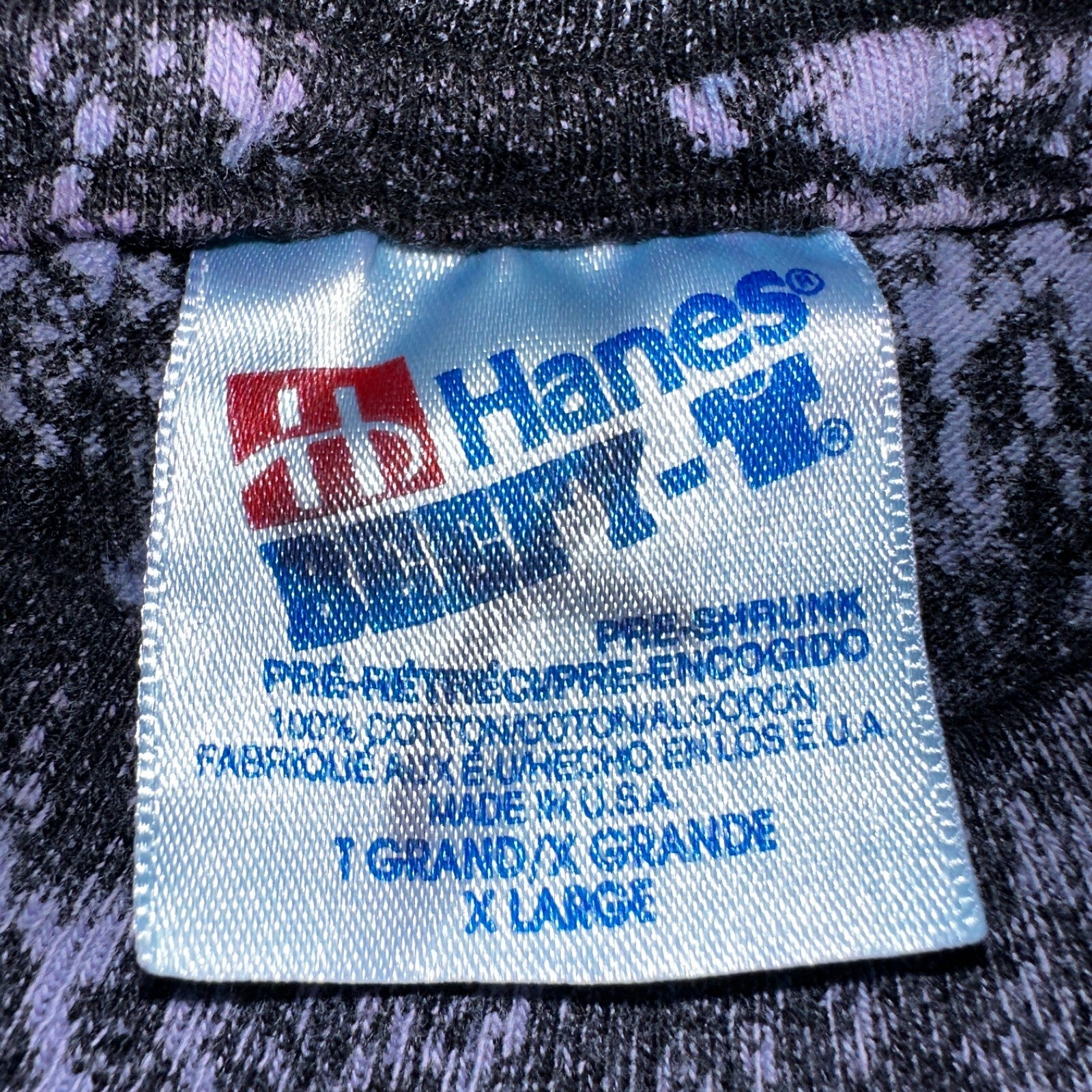 Hawaii AOP Stars 90s VTG T Shirt Hanes Palm Trees Kona Splatter Tye Dye Rare