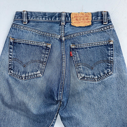 Levis 501 Vintage 80s USA XX Straight Leg Jeans Blue Med Wash 30x36 Act 27x31