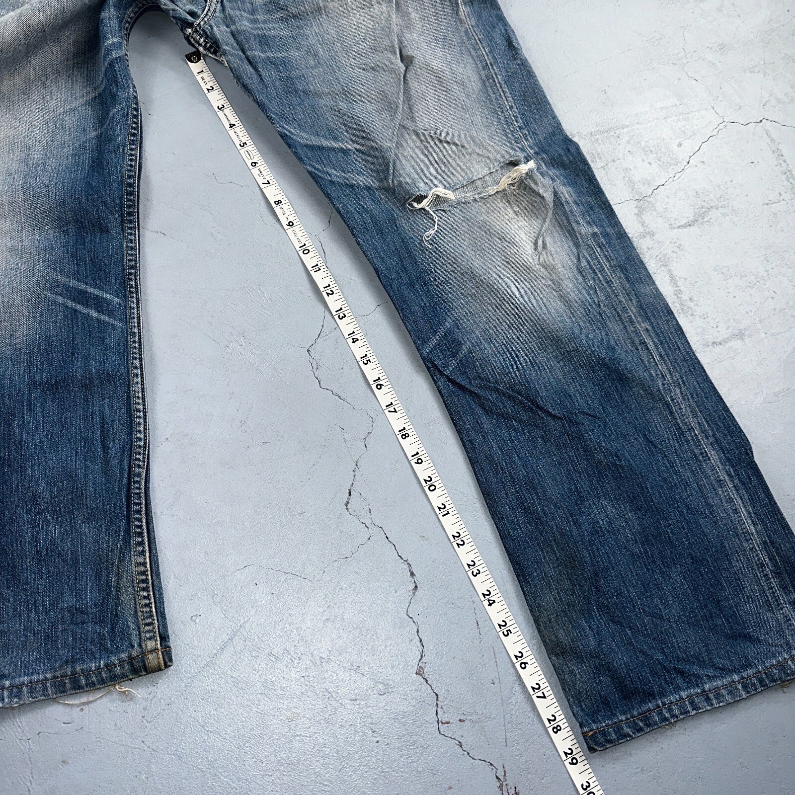 Levis 501 Vintage Y2K XX Straight Leg Jeans Blue Med Wash 34x34 Act 32x29