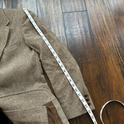 VTG 70s Pendelton Country Traditionals Plaid Single Breasted Blazer Mens Size 38