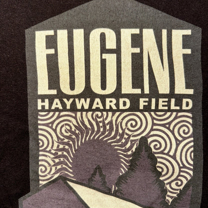 Nike Eugene VTG T Shirt Hayward Field Track 2008 Brown Tee Small Oregon Y2K