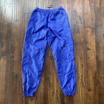 Nike Vintage 90s Gray Tag Windpants Track Pants Ankle Zip Unlined Purple L Women