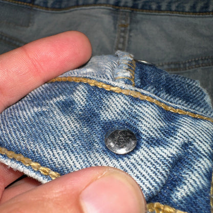 Levis 501 Vintage Y2K 90s XX Straight Leg Jeans Blue Light Wash 36x34 Act 33x32