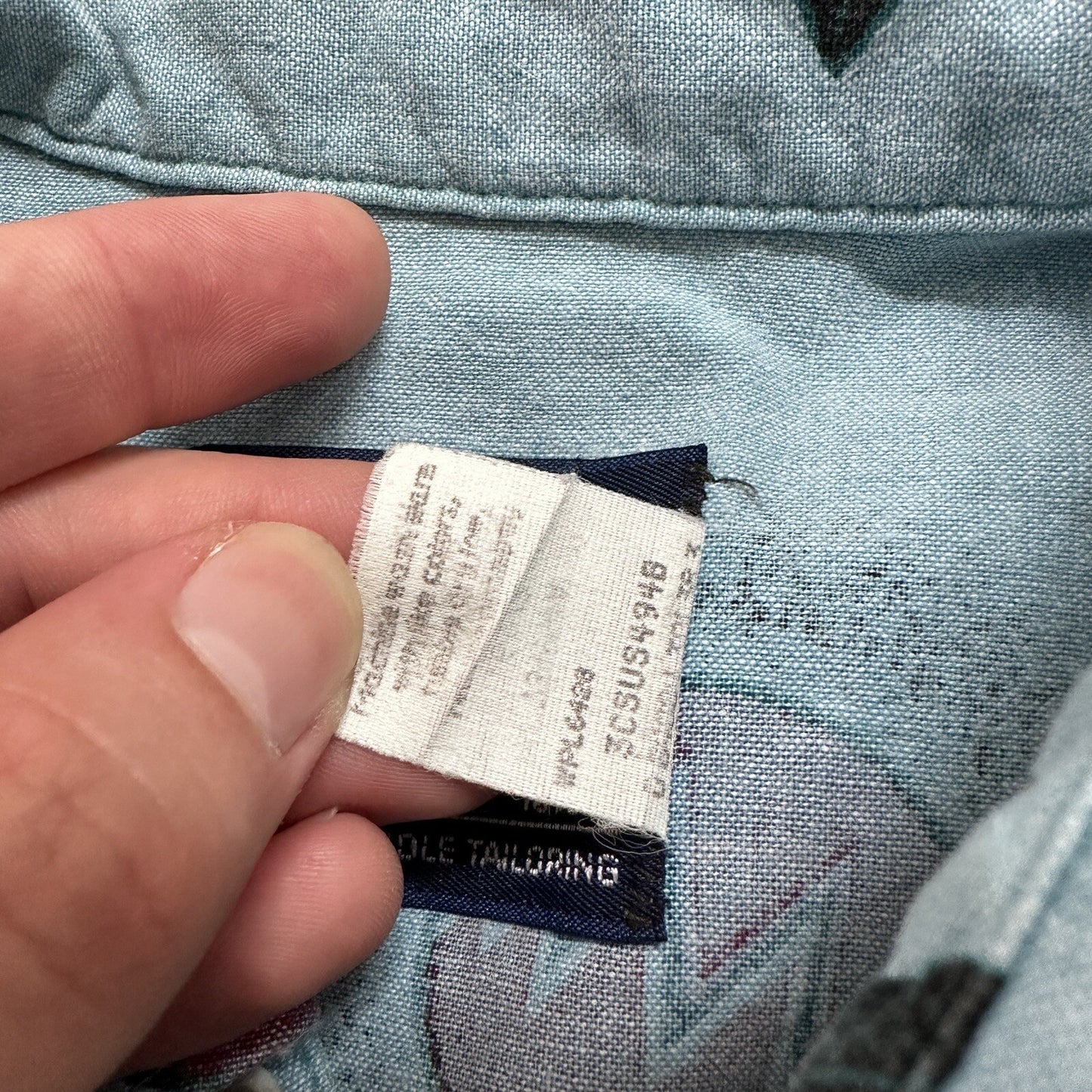 Wrangler VTG Aztec All Over Print Cowboy Cut Button Up Shirt Mens 16.5 USA