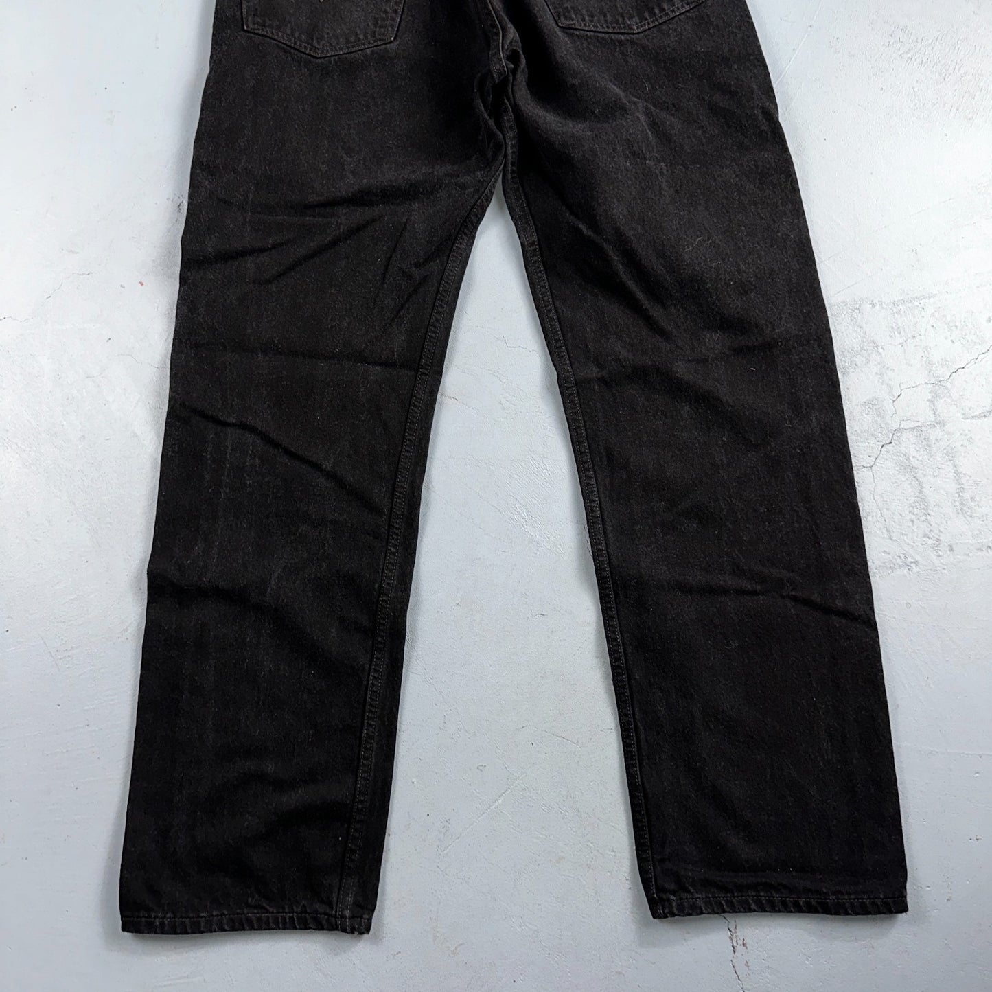 Levis 501 Vintage 90s USA XX Straight Leg Jeans Black Dark Wash 40x34 Act 36x33