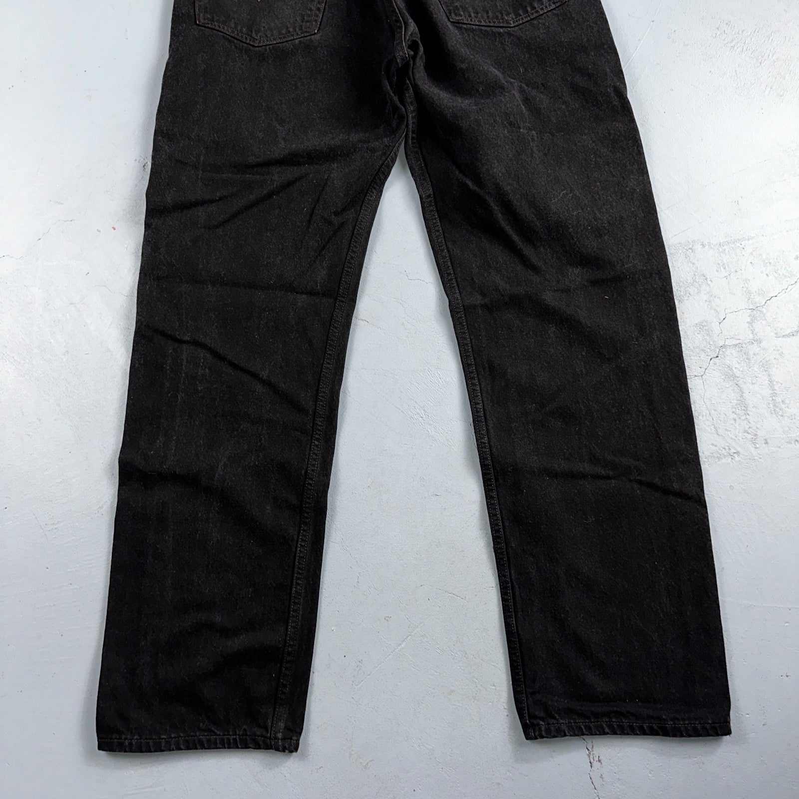 Levis 501 Vintage 90s USA XX Straight Leg Jeans Black Dark Wash 40x34 Act 36x33
