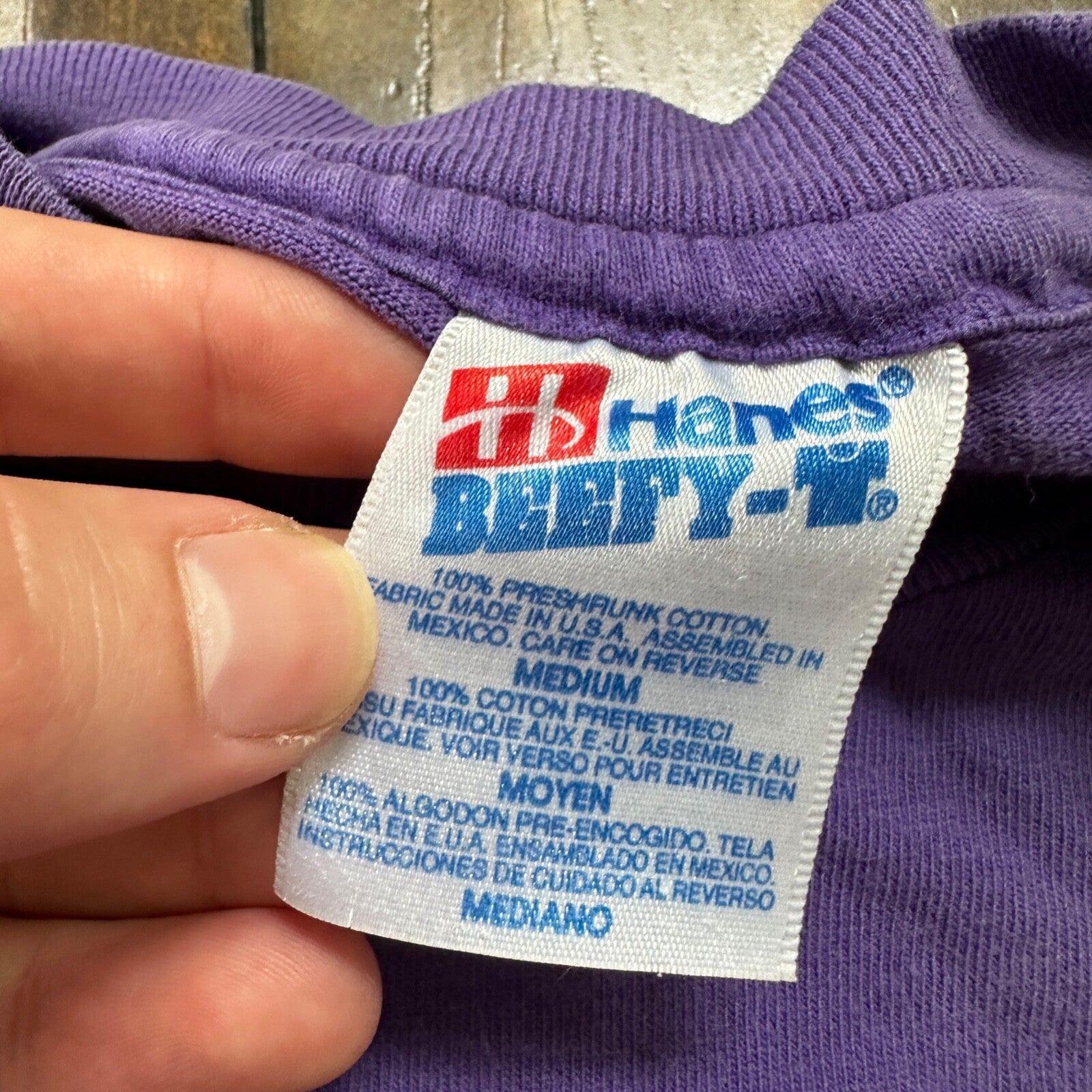 Oregon Truffle Trot Eugene VTG T Shirt Purple Long Sleeve Hanes Love Valentine