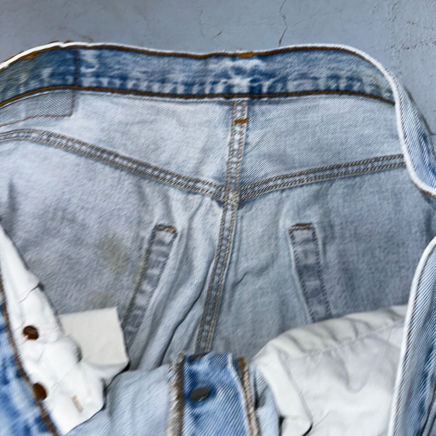 Levis 501 Vintage 90s USA XX Straight Leg Jeans Blue Light Wash 38x32 Act 37x31