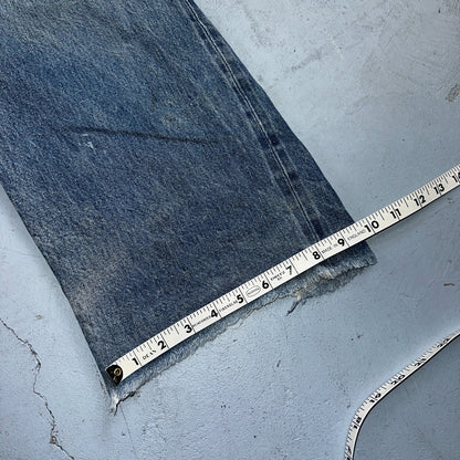Levis 501 Vintage 80s Redline Selvedge USA XX Jeans Light Wash 48x30 Act 44x26