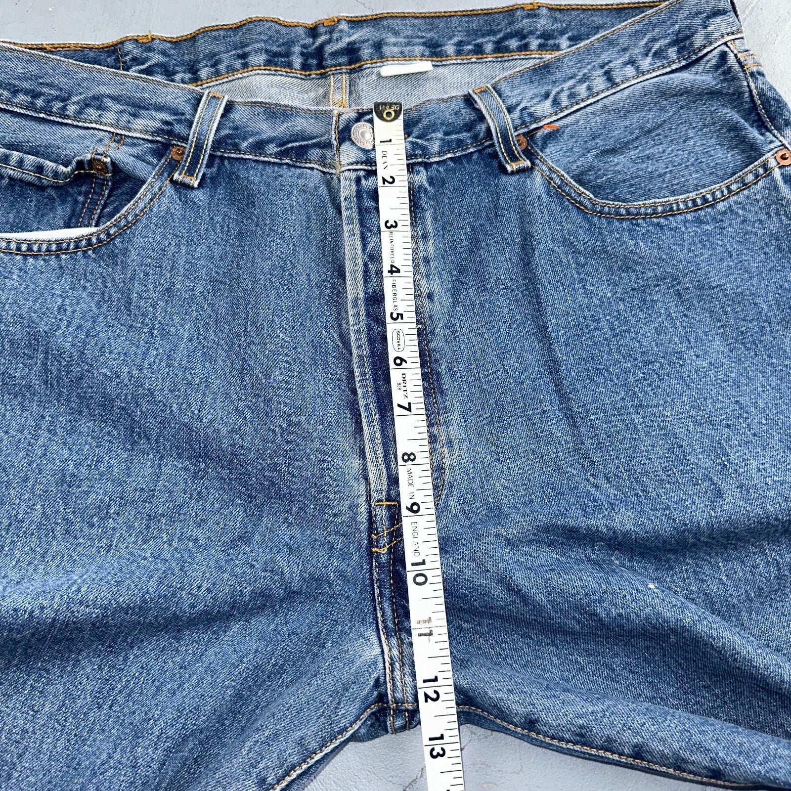 Levis 501 Vintage Y2K 90s XX Straight Leg Jeans Blue Med Wash 38x34 Act 37x33