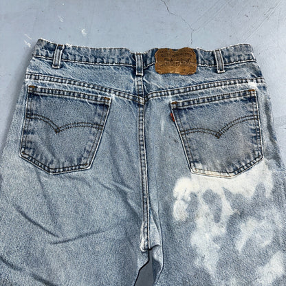 Levis 517 Vintage 90s USA Orange Tab Bootcut Flare Blue Worn Jeans Act 33x31