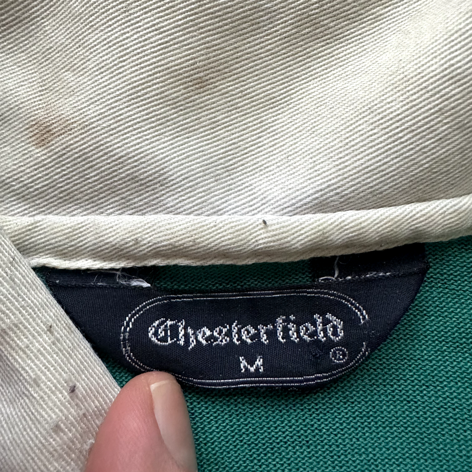 Vintage Long Sleeve Grunge Stripe Polo Shirt M 90s Kurt Cobain Grunge 90s