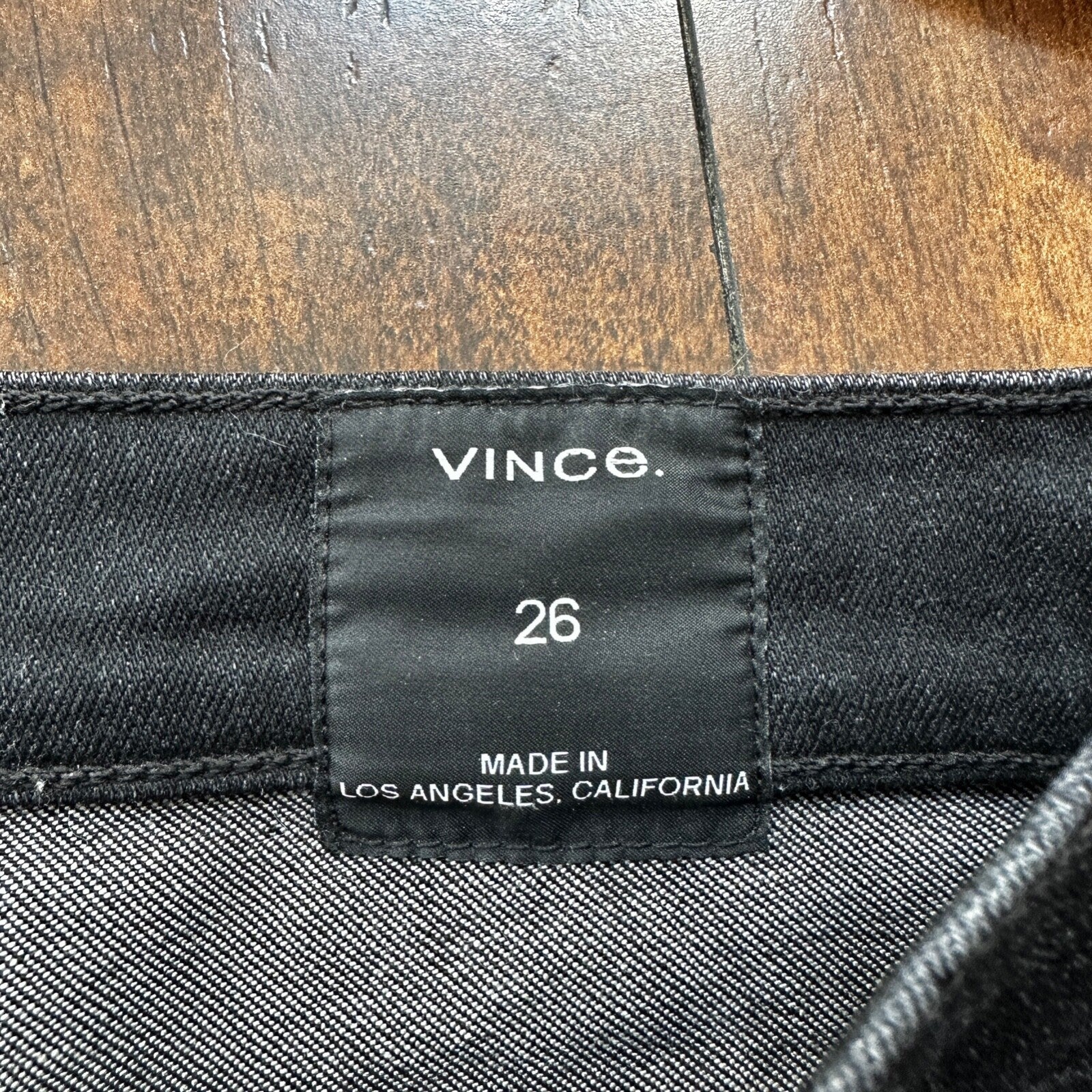 Vince Womens Skinny Jeans Black 26 Low Rise Dark 26x30 DV279B2925