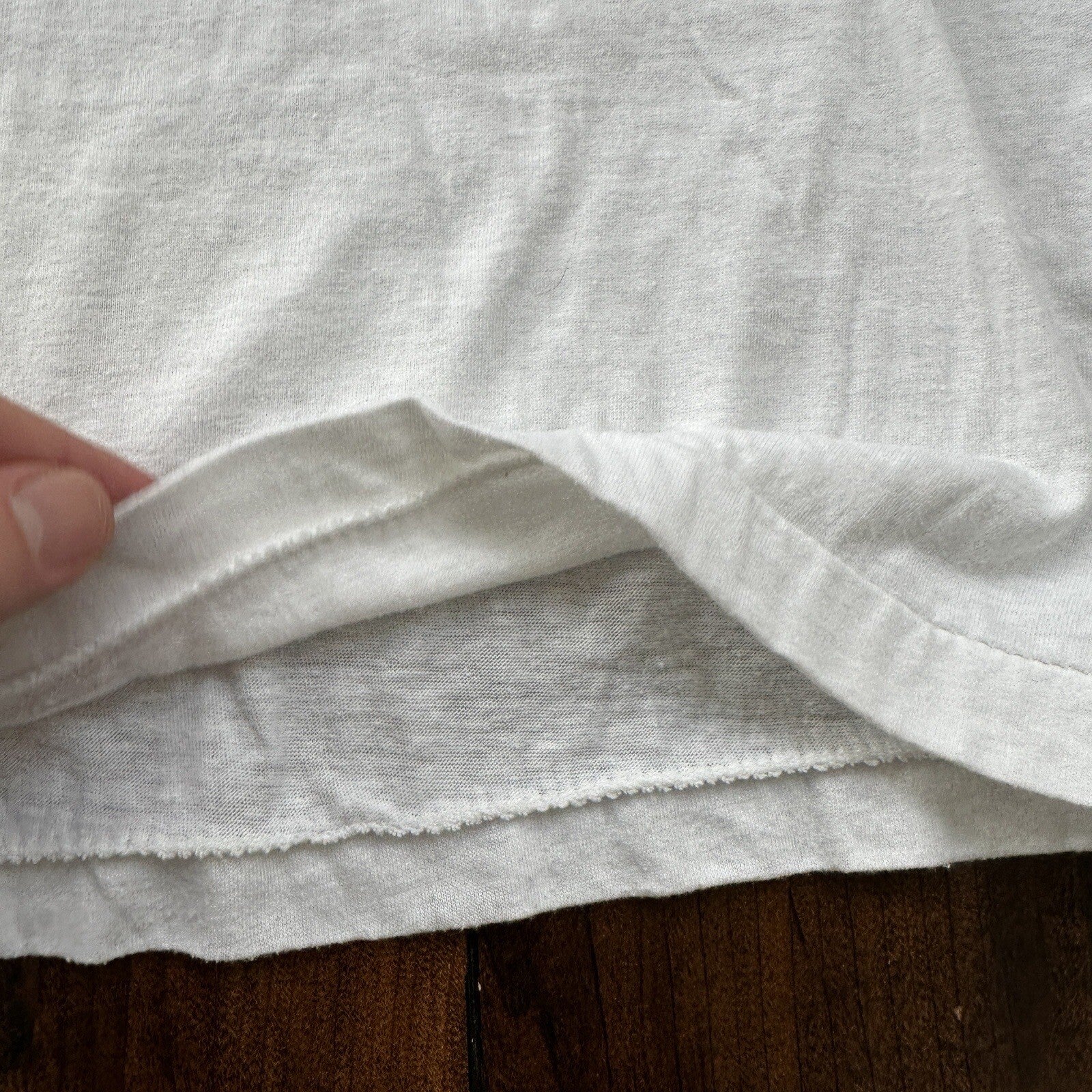 Vintage 1985 Live Aid T Shirt White Queen Freddie Mercury Saves Lives 80s