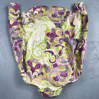 Etro Milano Vintage 70s Psychedelic Paisley Shirt Italy Cotton 44 Bold Print W