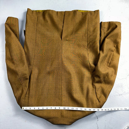 VTG Mens 3 PC Suit 42 Jacket Coat Pants Vest Plaid Rockabilly 70s 1970s Brown