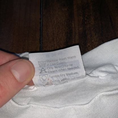 Hanes BLANK Vintage White T Shirt Mens 80s Essential Lot Of 6 Rap Single Stitch