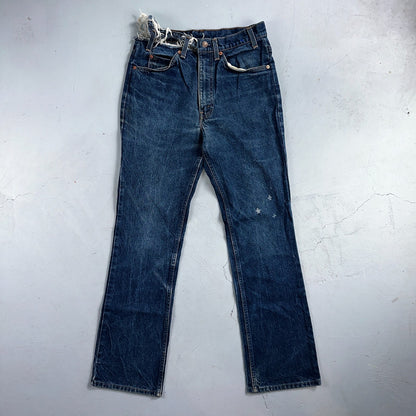 Levis 517 Vintage 90s USA Orange Tab Bootcut Flare Blue Worn Jeans Thrash 32x32