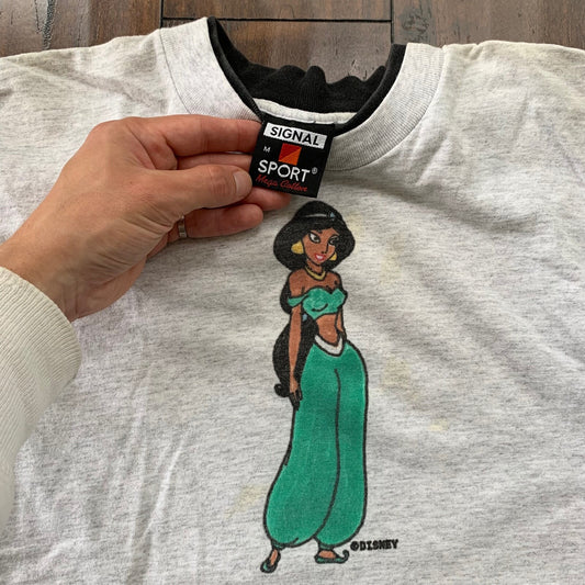 Aladdin Jasmine Vintage T Shirt Disney Princess Rebecca Name 90s Genie Rap Band