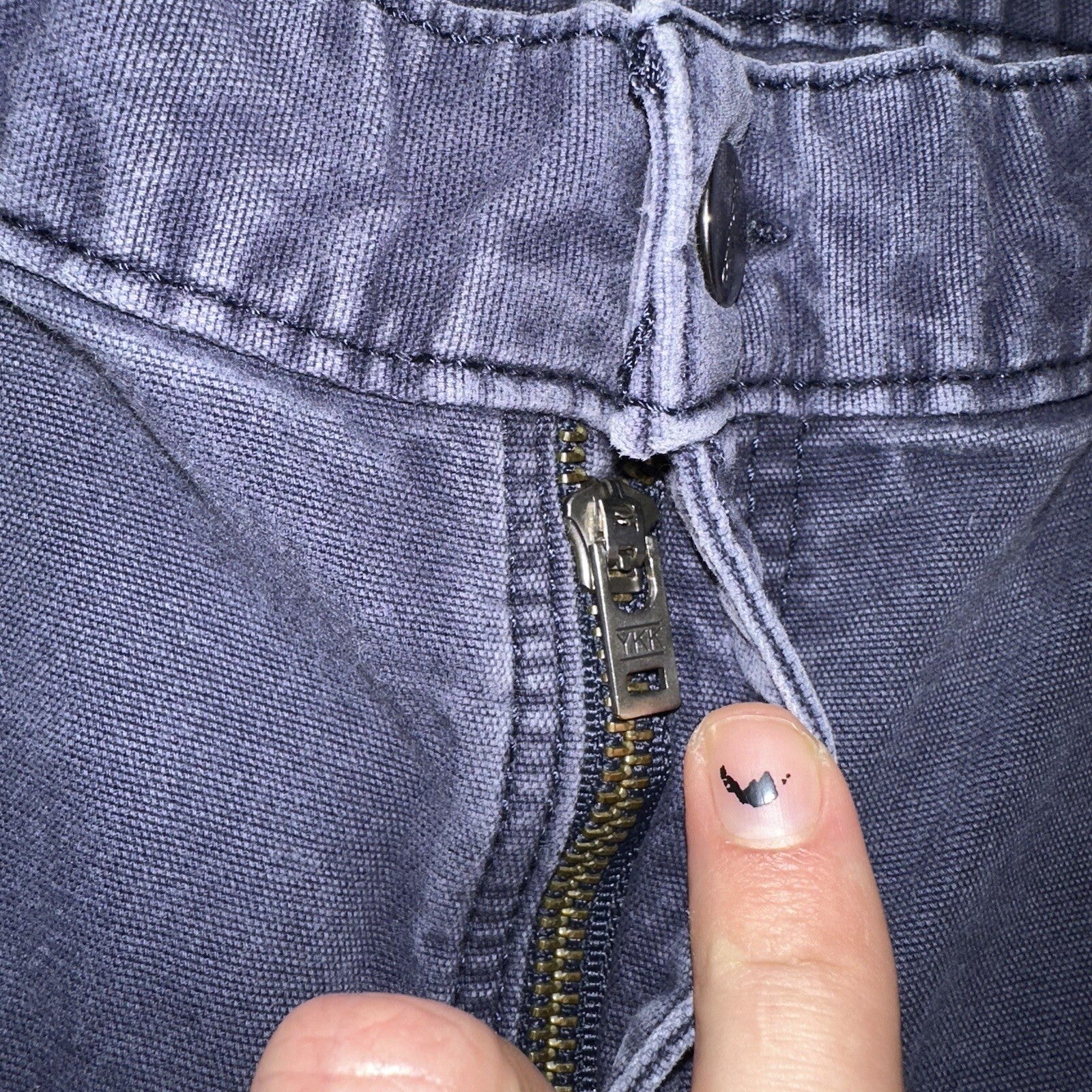 Carhartt Rugged Flex Relaxed Fit Canvas Work Pant Mens 38x36 Navy 102291-412 VTG