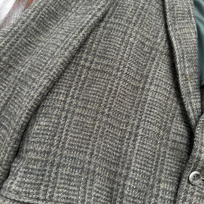 VTG Harris Tweed Sport Coat Mens 42 Scottish Wool Blazer Button Cricketer 70s