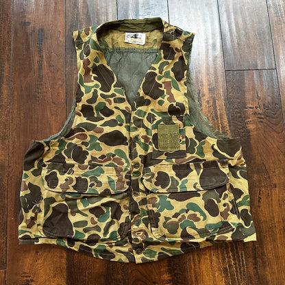 VTG Black Sheep Vest L Camouflage Japan Tan Hunting Game Pocket Frogskin
