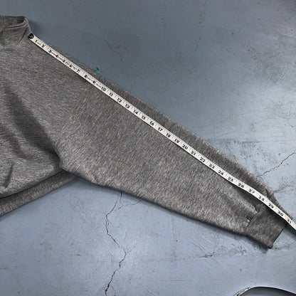 Russell Athletic USA L Sweatshirt 90s VTG Crewneck Gray Basic Blank Quarter Zip