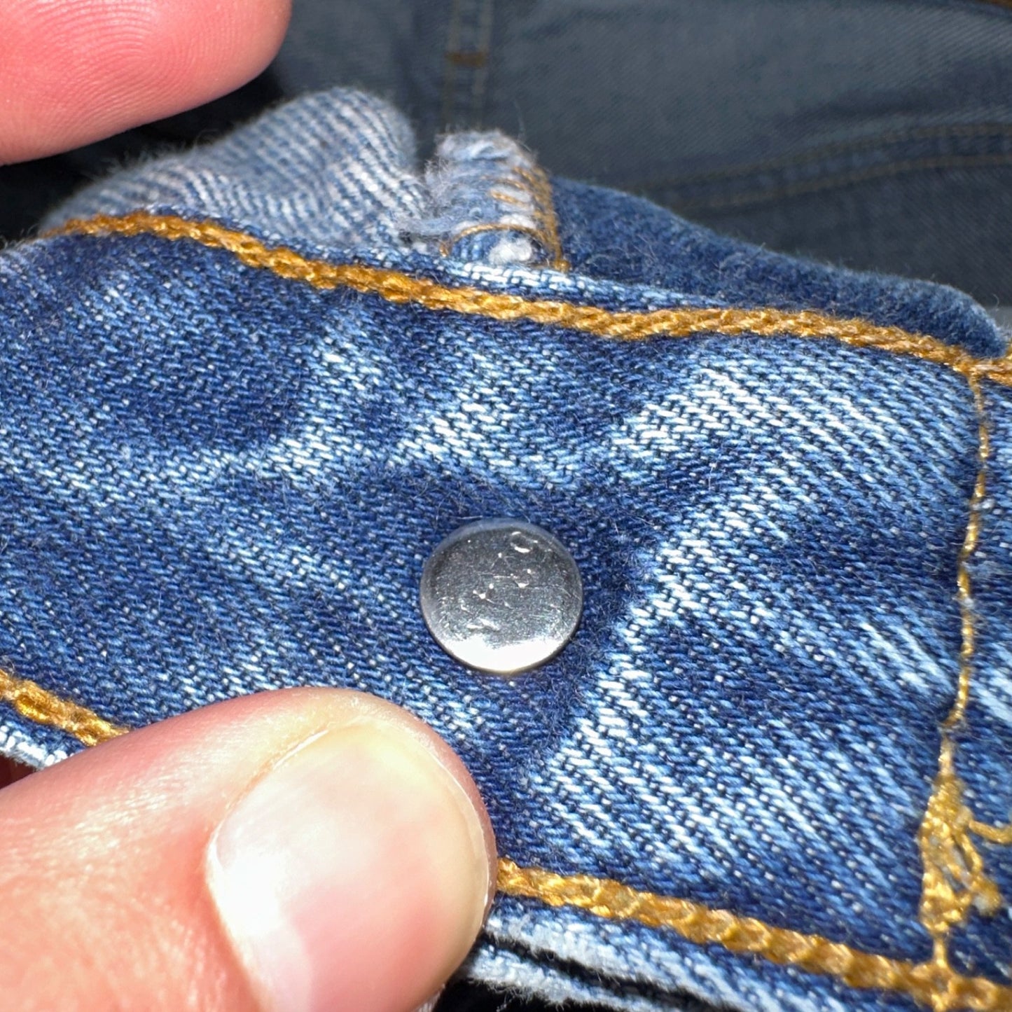 Levis 501 Vintage 90s USA XX Straight Leg Jeans Blue Med Wash 35x34 Act 32x30