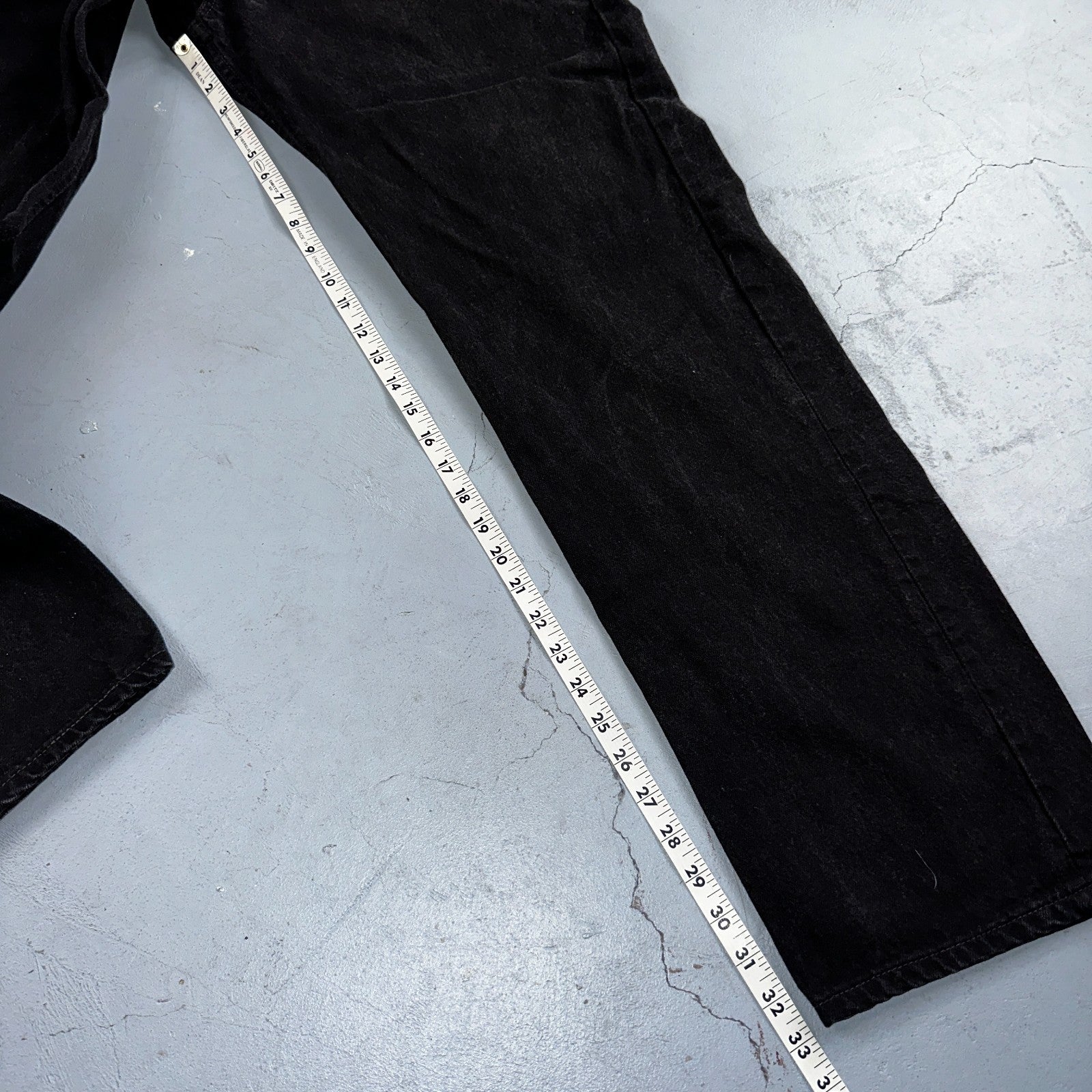 Levis 501 Vintage 90s USA XX Straight Leg Jeans Black Dark Wash 40x34 Act 36x33