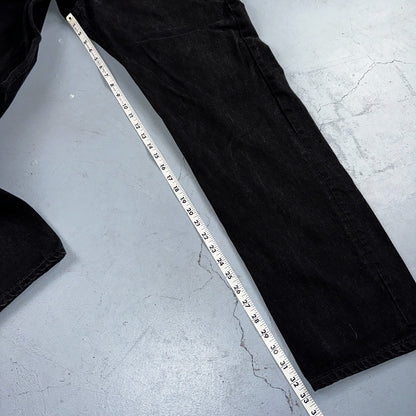 Levis 501 Vintage 90s USA XX Straight Leg Jeans Black Dark Wash 40x34 Act 36x33