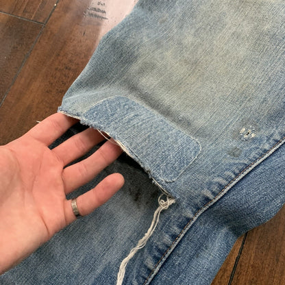 Levis 517 XX Vintage 70s Denim Jeans 501 35x31 Orange Tab Boot Cut