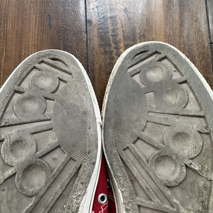 Vintage 60s 50s CONVERSE Chuck Taylor All Star Blue Label RED 10 Low RARE USA