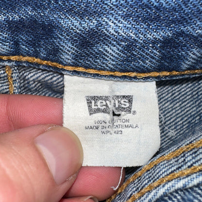 Levis 501 Vintage 90s XX Straight Leg Mexico Jeans 34x30 Thrashed Act 33x28