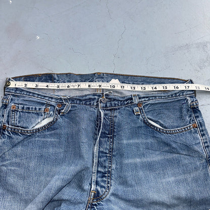 Levis 501 Vintage Y2K 90s XX Straight Leg Jeans Blue Light Wash 36x32 Act 35x31