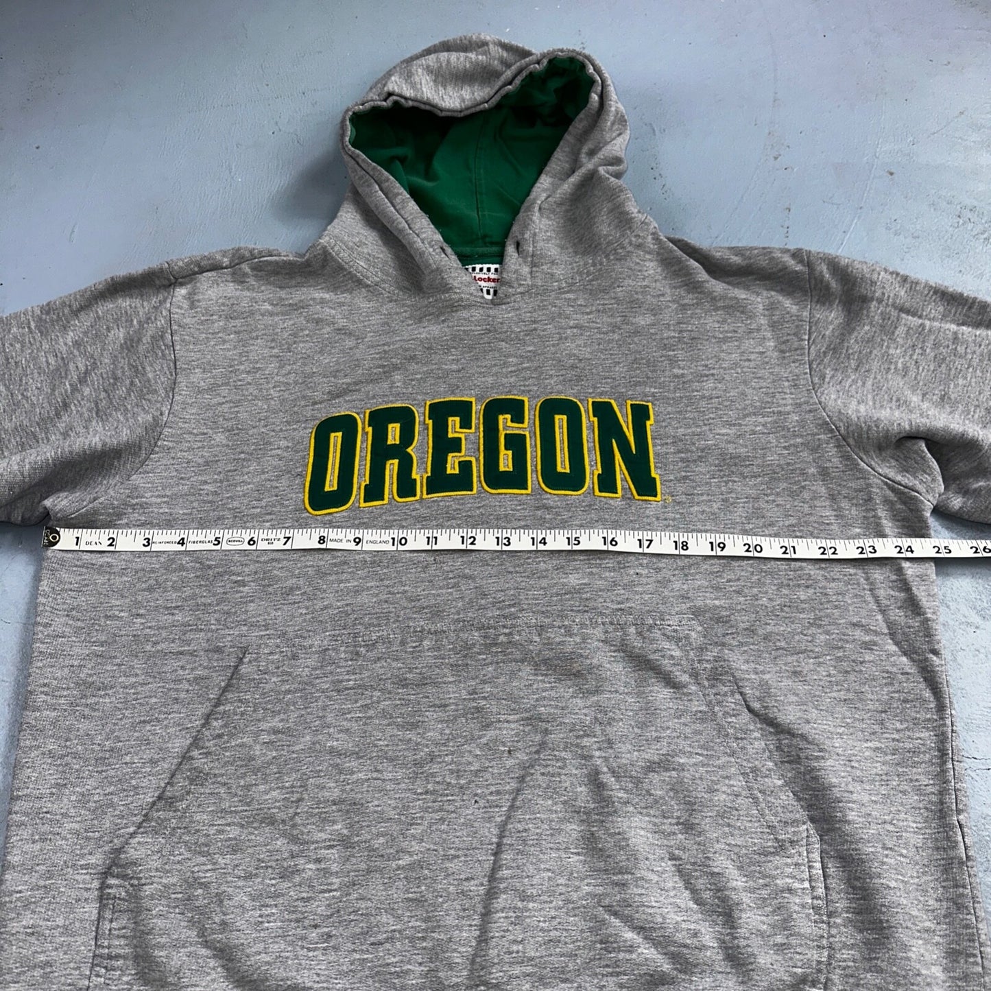 Oregon XL Vintage 90s Foot Locker Hoodie Sweatshirt Pullover Gray Athletic