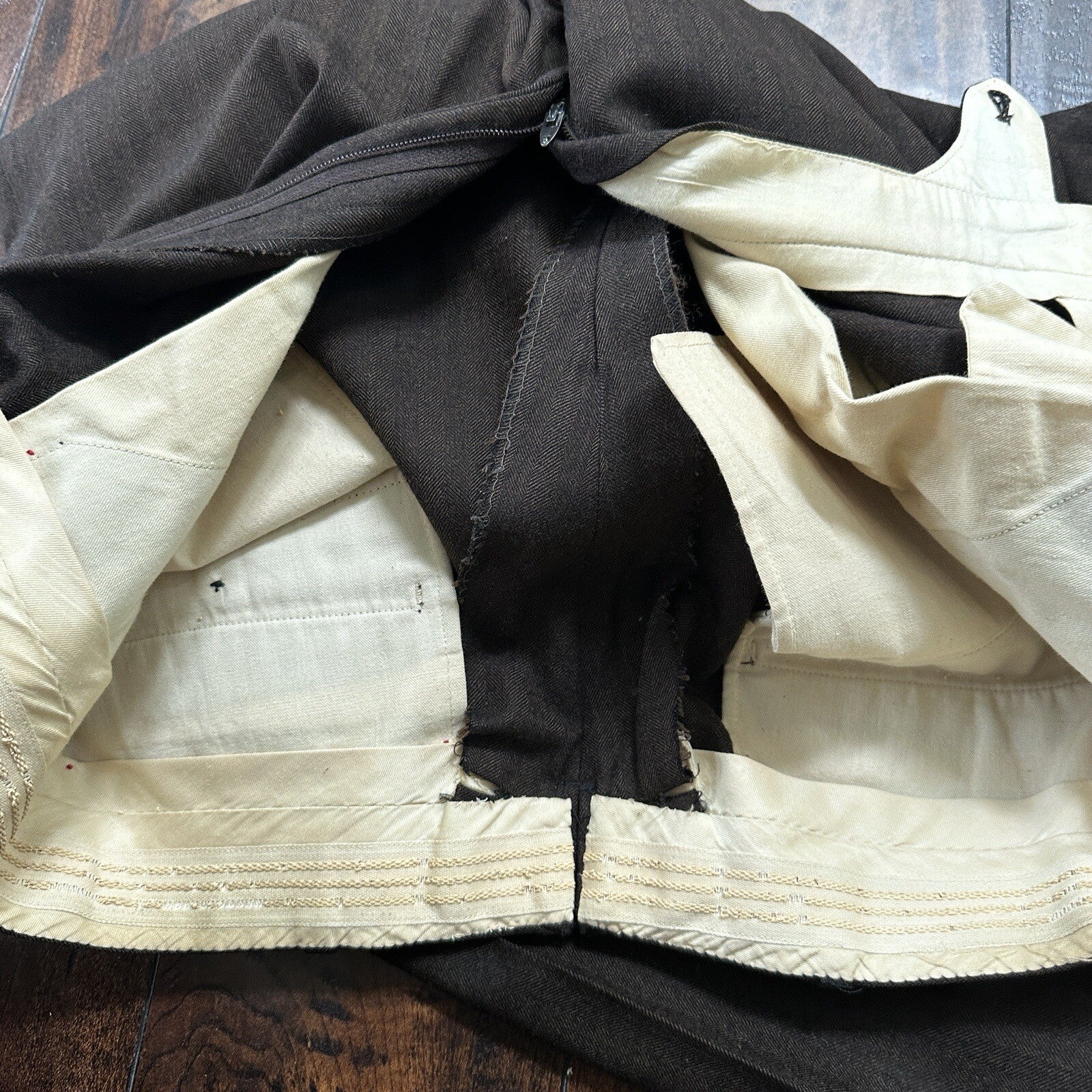 1960s 1970s Brown Striped Sport Jacket VTG Mens Suit 44 33x32 Rockabilly Wool