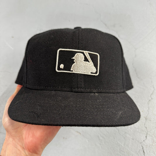Vintage New Era Major League Baseball Wool MLB Umpire Hat Cap Mens 7 3/8 USA