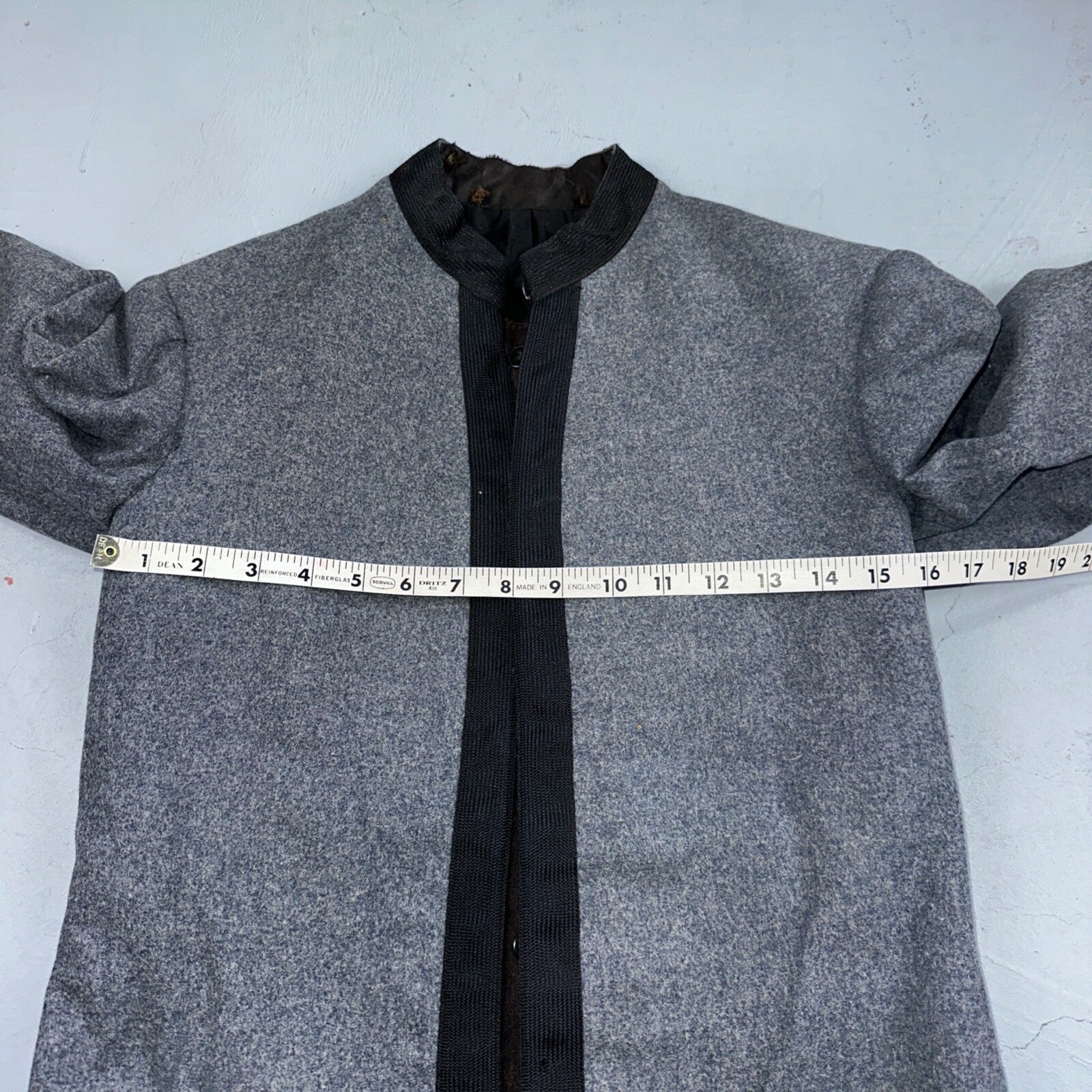 Antique 1900s Union USMA US Military Academy Cadet Uniform Gray Wool Jacket